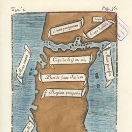 3. Primer mapa del Estrecho de Magallanes, 1520.