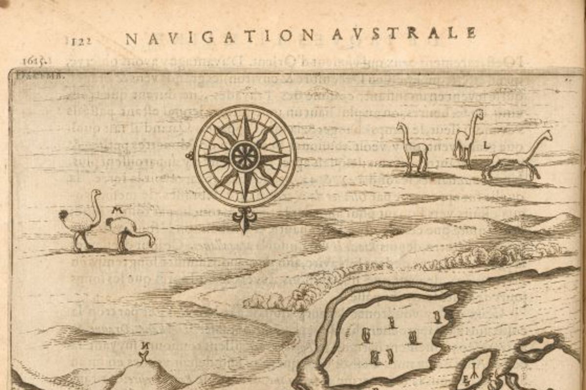 4. Mapa del Estrecho de Magallanes elaborado por la expedición de Schouten y Le Maire, 1616.
