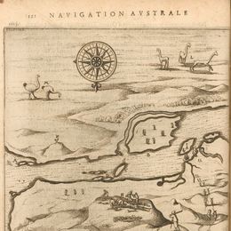 4. Mapa del Estrecho de Magallanes elaborado por la expedición de Schouten y Le Maire, 1616.