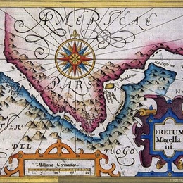 7. Mapa del Estrecho de Magallanes, 1607.