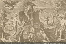 9. Magallanes saliendo del estrecho de su nombre, 1520.