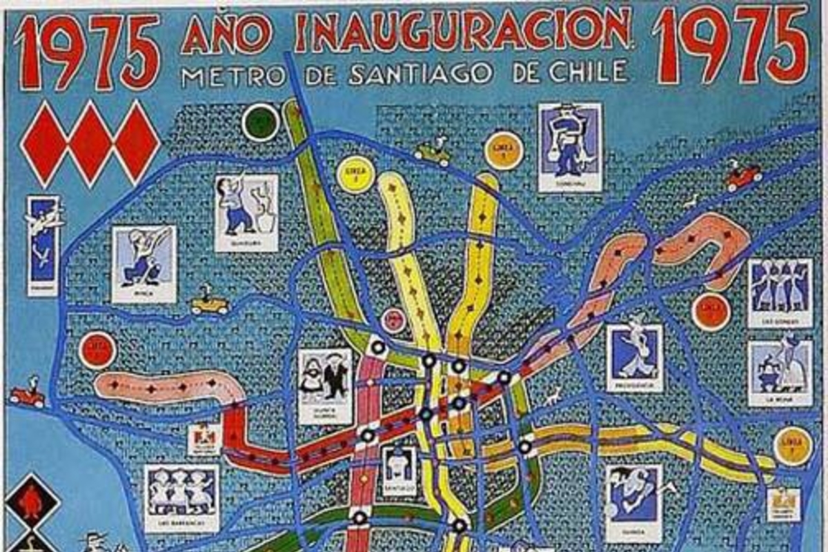 12. 1975 año inauguración Metro de Santiago de Chile, 1975. Autor: Jaime Escudero