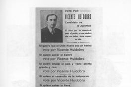 7. Propaganda Electoral de Vicente Huidobro en 1925.