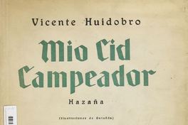 1. Portada de Cid Campeador: Hazaña.