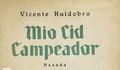 1. Portada de Cid Campeador: Hazaña.