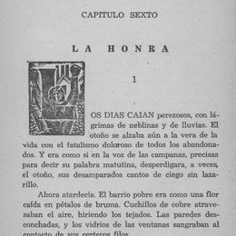 5. Letra capital capítulo sexto.