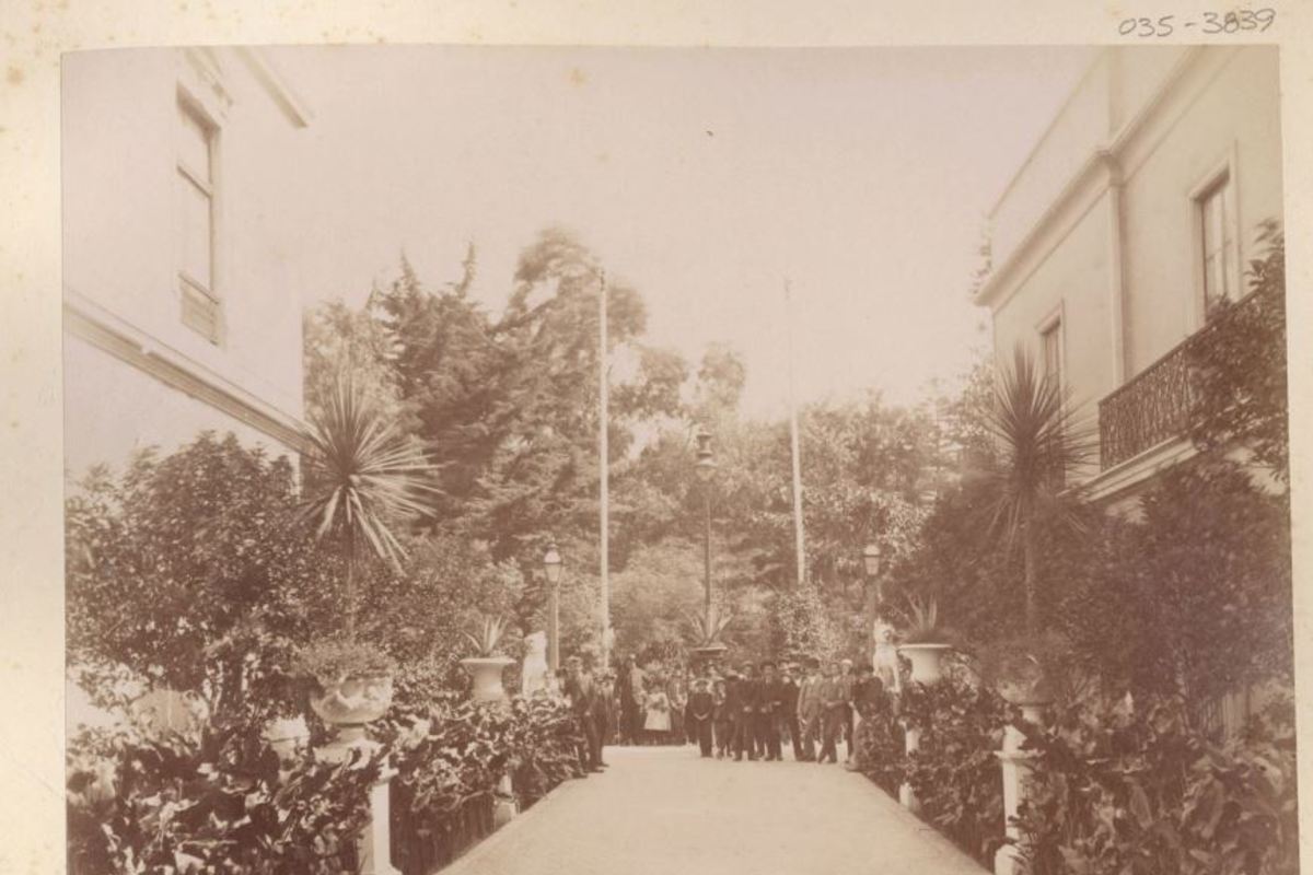 Parque Municipal de Valparaíso, hacia 1880.