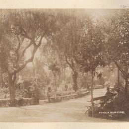 Parque Municipal de Valparaíso, hacia 1880.