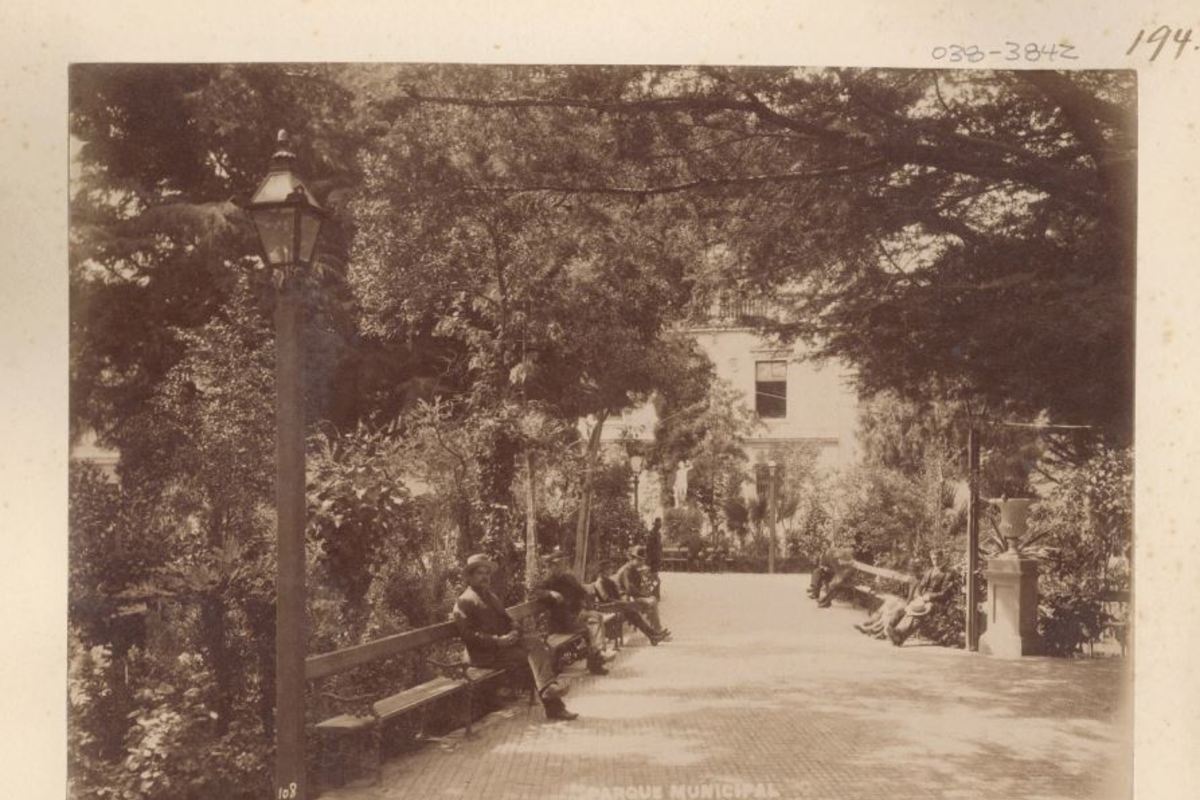 Parque Municipal de Valparaíso, hacia 1880.