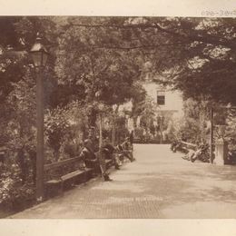 Parque Municipal de Valparaíso, hacia 1880.