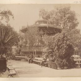 Parque Municipal de Valparaíso, hacia 1880.