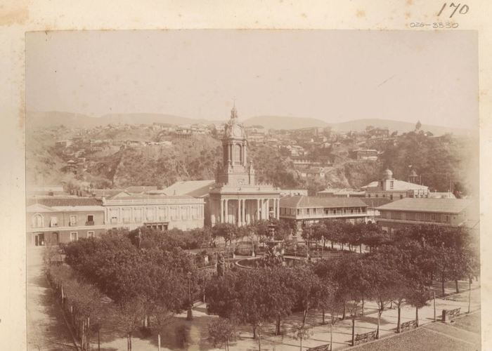 Plaza de la Victoria, hacia 1880.