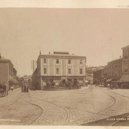 Plaza Anibal Pinto, hacia 1880.