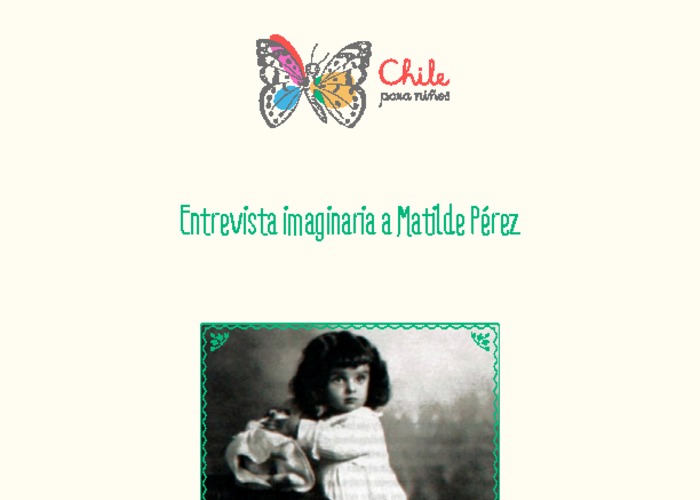 Entrevista imaginaria a Matilde Pérez