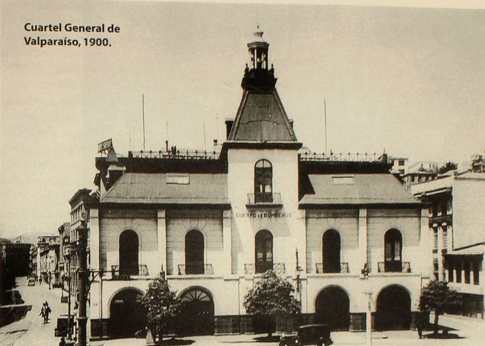 5. Cuartel general de Primera Compañía de Bomberos de Valparaíso, 1900.