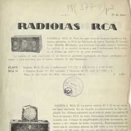 1. Modelos de Radiolas.