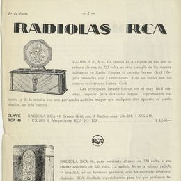 2. Modelos de Radiolas.