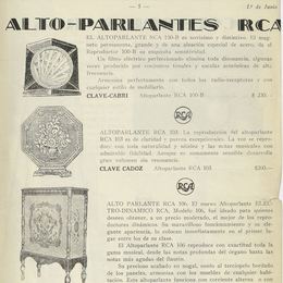 5. Parlantes de Radiola.