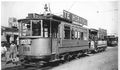 1. Tranvía circulando por alrededores de Plaza Mapocho, 1930.