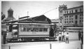 2. Tranvía en Plaza Mapocho con el Mercado Central de fondo, 1935.