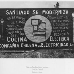7. Aviso de cocina eléctrica. Cerro San Cristobal, 1925.