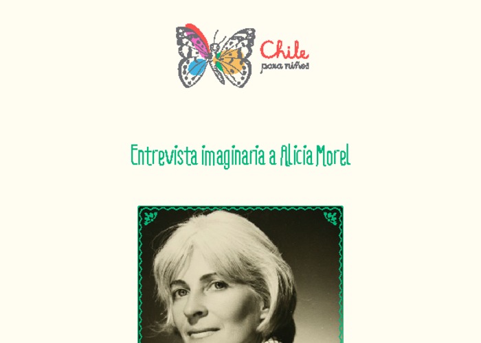 Entrevista imaginaria a Alicia Morel