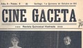 2. Los protagonistas de la película chilena “Santiago antiguo” en la revista “Cine Gaceta”,  1915.