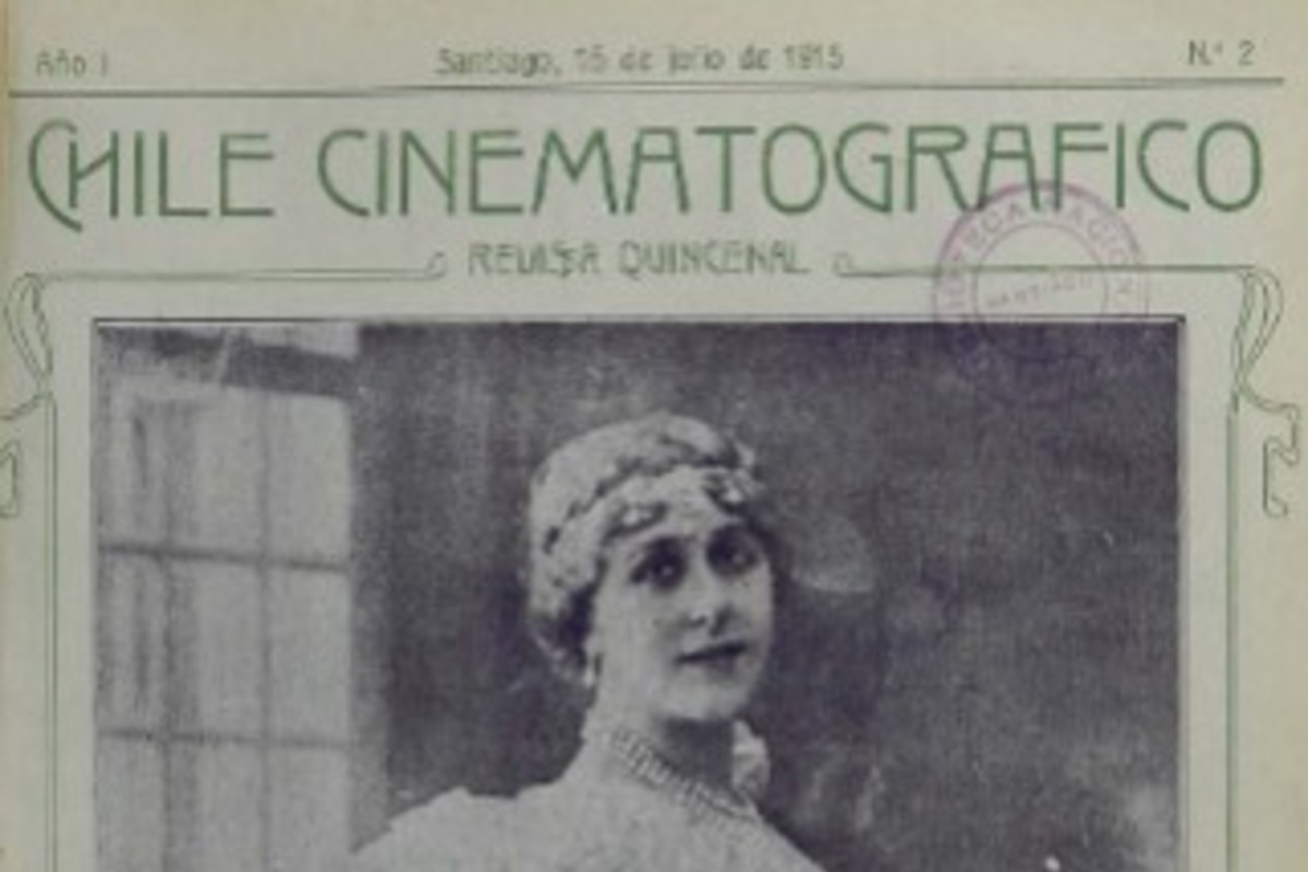 3. La actriz francesa Gabrielle Robinne en la porta e la revista “Chile cinematográfico”, 1916.