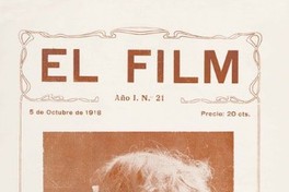 5. La actriz estadounidense Ella Hall en la revista “El Film”, 1918.