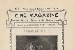 7. La chilena Olga Rogers Morandé en la revista “Cine Magazine”, 1919.