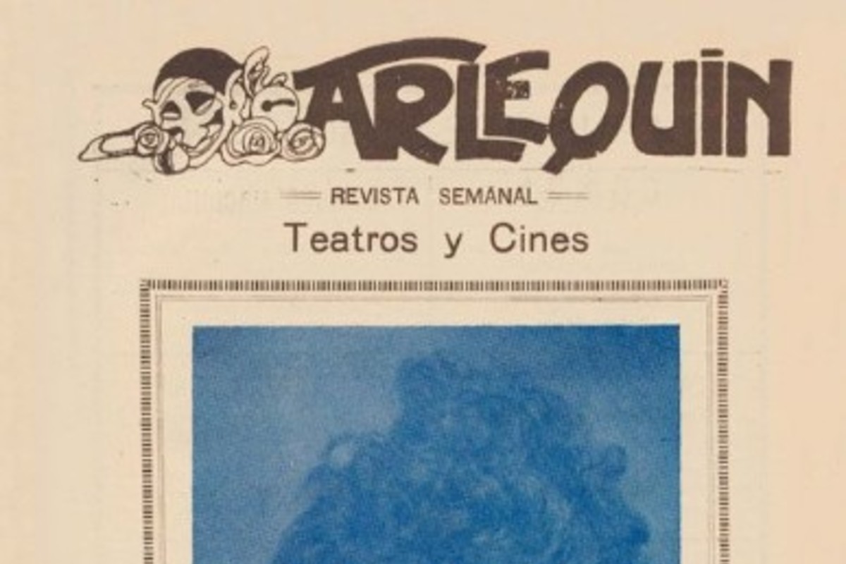  8. La actriz uruguaya María Padín en la revista “Arlequin”, 1922.