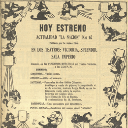 4. En las playas de Concón grabó el noticiero de “La Nación” para despedir el verano. Año: 1928.