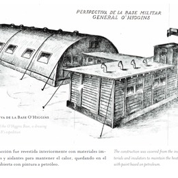 1. La base militar chilena en la Antártica en 1948.