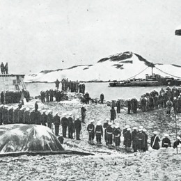5. Día de inauguración de la base chilena en la Antártica en 1948.