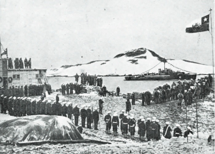 5. Día de inauguración de la base chilena en la Antártica en 1948.