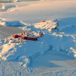 10. Vista de la base actual de Chile en la Antártica.