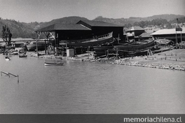 5. Astillero del Maule, 1950.  Fotografía de Domingo Ulloa.