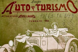 1. Auto y turismo: año 10, número 162, enero de 1929.