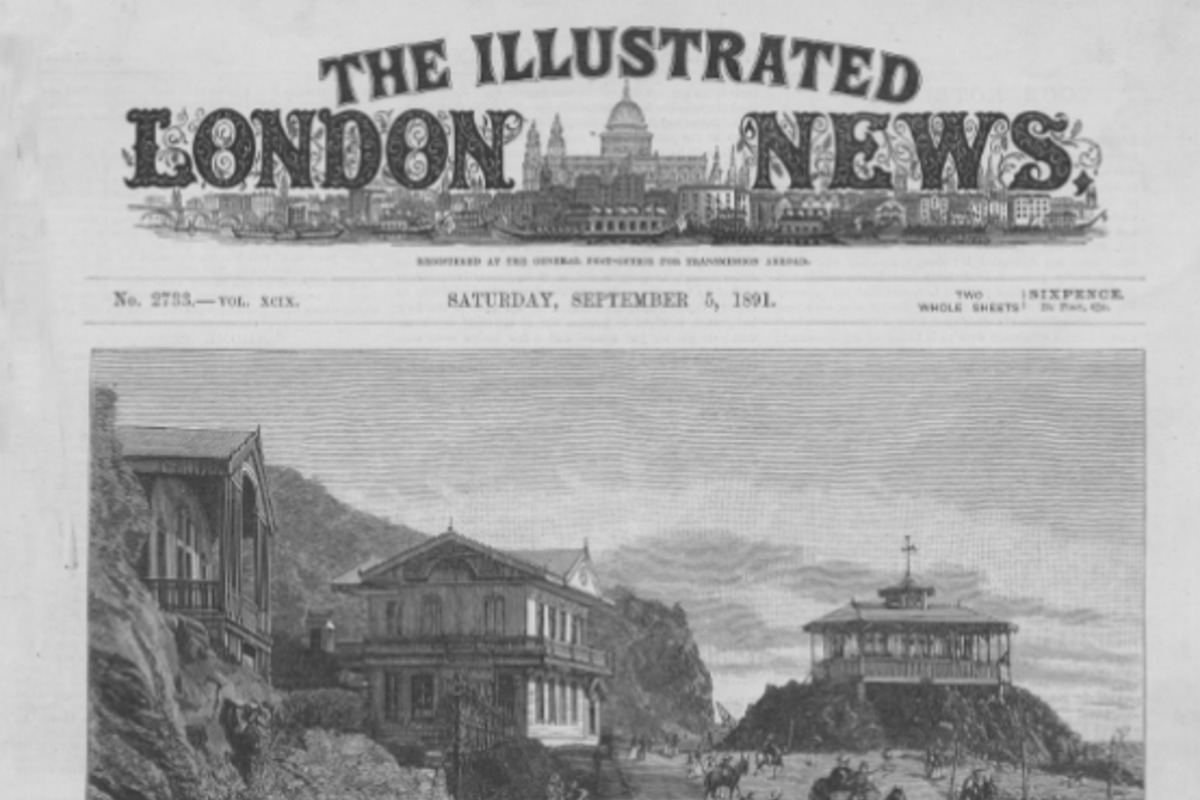 1. Viña del Mar en la portada de "The Illustrated London News". 5 de septiembre de 1891.