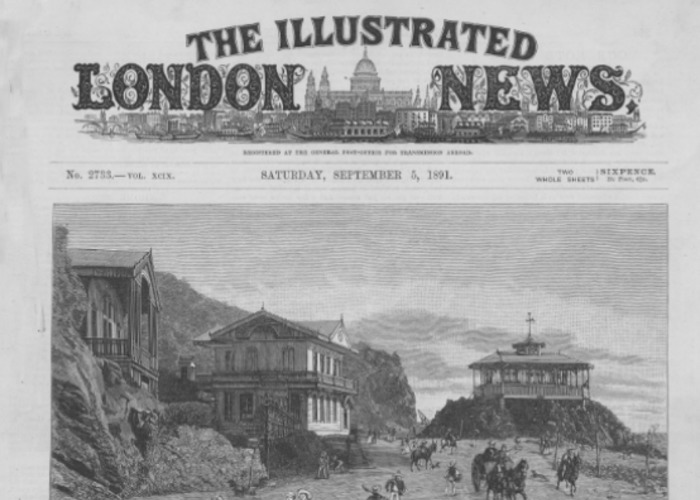 1. Viña del Mar en la portada de "The Illustrated London News". 5 de septiembre de 1891.