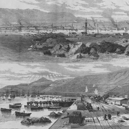 4. Puerto de Iquique y Pisagua, hacia 1889.