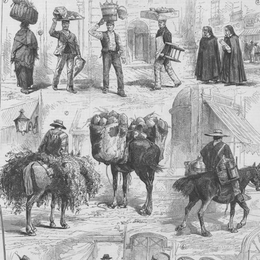 7. Personajes de Santiago, hacia 1890.