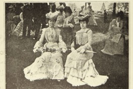 6. Mujeres chilenas en una competencia de caballos. Año 1902.