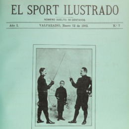 8. Competidores de esgrima. Año 1902.