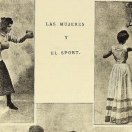 12. Mujeres boxeadoras. Año 1902.