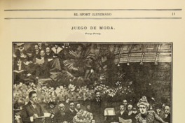 13. Jugadoras de ping pong. Año 1902.