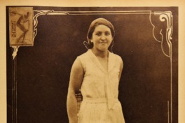 9. Ana Lizana. Tenista y campeona de Chile. Los Sports, 1930.