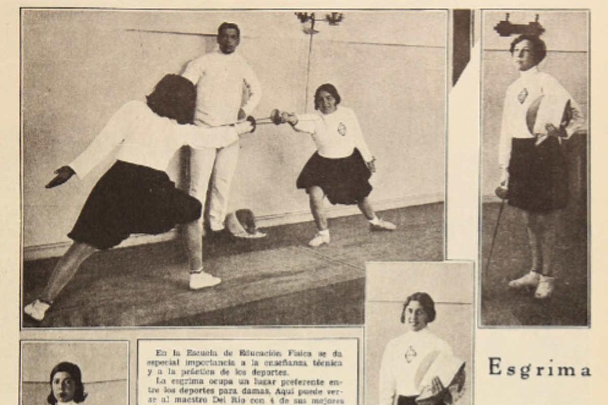 11.	Alumnas de esgrima. Los Sports, 1930.