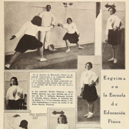 11.	Alumnas de esgrima. Los Sports, 1930.