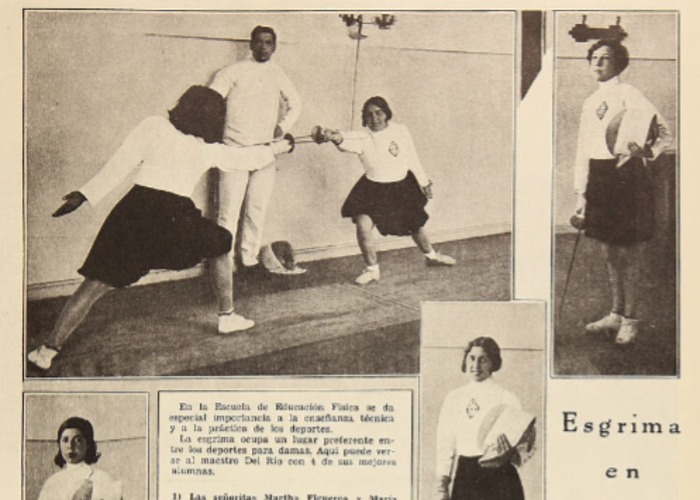 11.	Alumnas de esgrima. Los Sports, 1930.